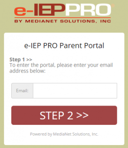 e-IEP PRO Parent Portal Login
